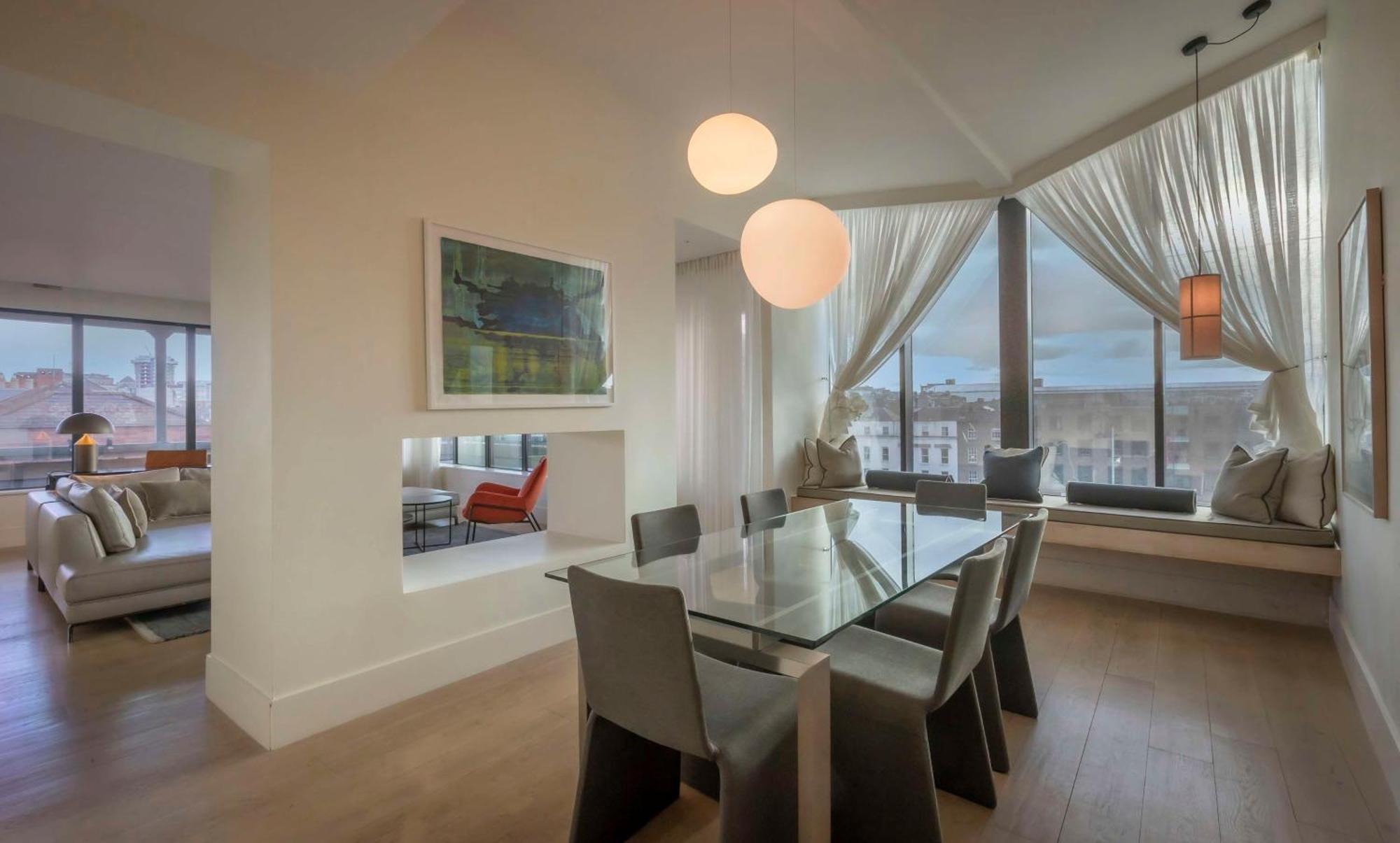 ذا موريسون دبلن - أحد فنادق دبل تري باي هيلتون المظهر الخارجي الصورة A dining room